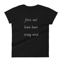 Fierce Brave Strong Short Sleeve Tee - Thumbnail 5