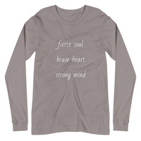 Fierce Brave Strong Long Sleeve Tee - Thumbnail 5