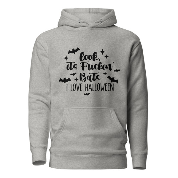 It's Frickin Bats! I love Halloween - Unisex Hoodie, Black