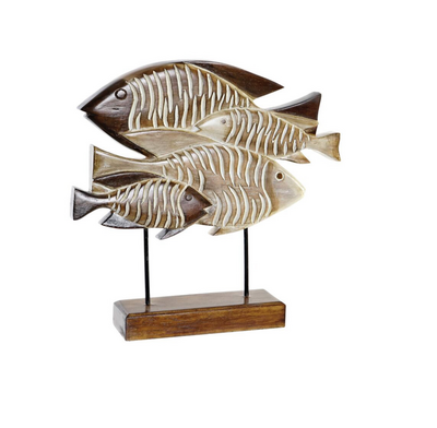 Decorative Figure DKD Home Decor Natural Wit Spiralen