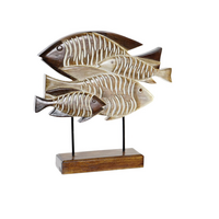 Decorative Figure DKD Home Decor Natural Wit Spiralen - Thumbnail 1