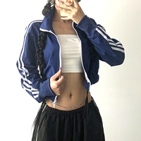 Stunning Punk Hippie Stripe Lines Embellished Zipper Short Jacket  - Thumbnail 8