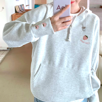 STRAWBERRY HALF ZIP HOODIE - Thumbnail 1