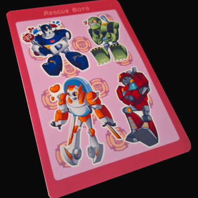 Rescue bots sticker sheet