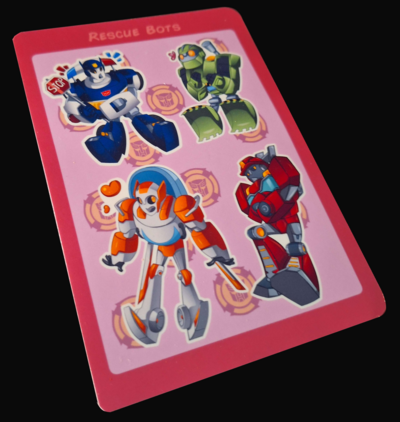 Rescue bots sticker sheet