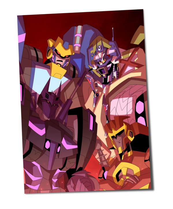 Transformers Animated DJD Poster
