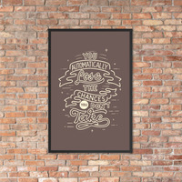 You Automatically Lose Chances You Don't Take - Framed poster - Thumbnail 2