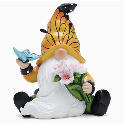 Butterfly spring gnome decor figurine  - Thumbnail 3