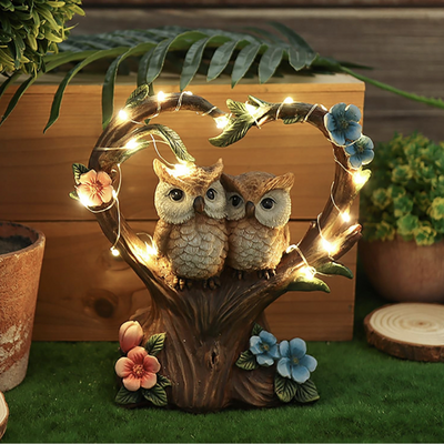 Solar garden  owl statue - Thumbnail 1