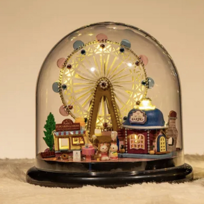 Creative handmade diy craft wooden music box