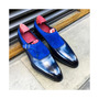 New Custom Made Shoe Bespoke Shoe Custom Design Shoes Handmade Shoes Goodyear Welted Shoes Single Monk Strap Buckle Shoes for Men's & Womens-4