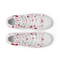 Valentine Day Womens high top canvas shoes - Thumbnail 8