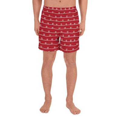 Valentine recycled athletic shorts