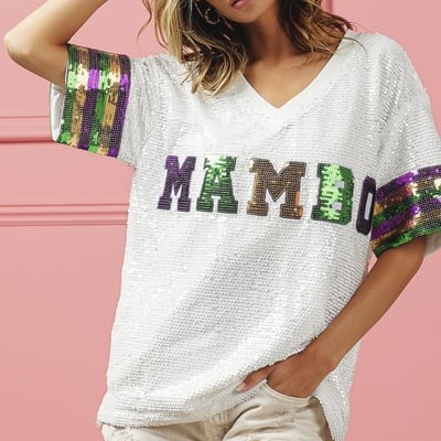 Sequin mambo tee
