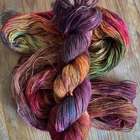 Early November Hand Dyed Fingering Weight Sock Yarn - Thumbnail 1