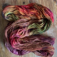 Early November Hand Dyed Fingering Weight Sock Yarn - Thumbnail 2