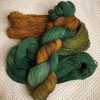 Cinnamon Rosemary Hand Dyed Fingering Weight Sock Yarn - Thumbnail 1