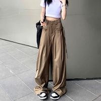 Stunning Unique Oversize Punk Harajuku Hiphop Wide Leg Puddle Trousers Y2K 90s Streetwear Party Nightclub Dance Amazing - Thumbnail 9