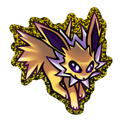 Glitter Jolteon Vinyl Sticker