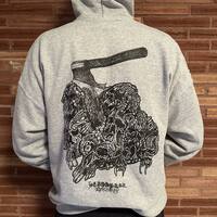 Grey HeadsplitRecords Hoodie - Thumbnail 1