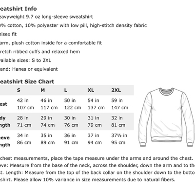 I believe in science black sweatshirt