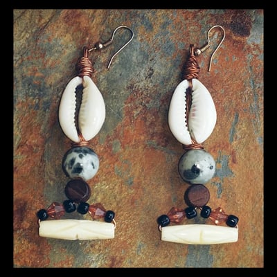 Trib vibe (wire work) handmade earrings by nubian collection artwear 👑 