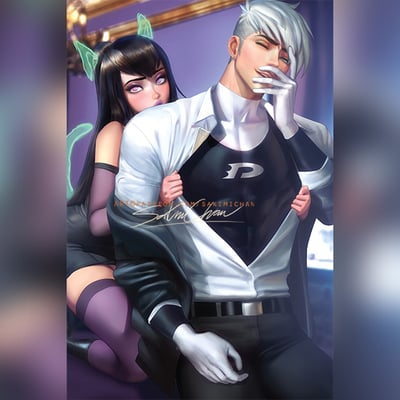 Danny x sam ghost cat ears poster #587