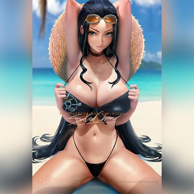 Nico robin bikini poster #583