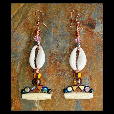 Trib vibe (wire work) handmade earrings by nubian collection artwear 👑