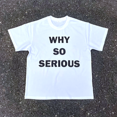 Free shipping-why so serious tee - Thumbnail 2