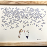 "Donut Birds" Original Art Pring by BB&PPINC - Thumbnail 1