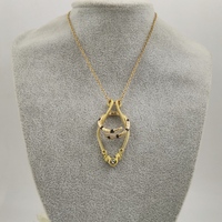 Ring holder necklace, copper wire pendant, minimalist ring pendant for her, wedding ring pendant - Thumbnail 4