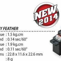 Hitec HS-53 Super Economy Nylon Geared Feather RC Glider Airplane Servo  - Thumbnail 3