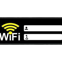 WiFi Password Wall Sign