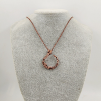 Ring holder necklace, ring keeper necklace, artistic wire pendant, ring pendant for her, wedding ring pendant - Thumbnail 1