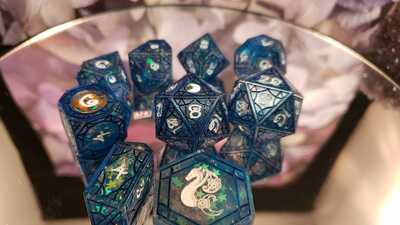 Arcana Pansophical Stained Glass Polyhedral Set