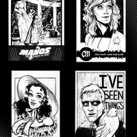 Just the Sketchcards Vol. 1: A Collection of Sketchcard Art by Clara Meath - Thumbnail 2