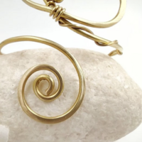 Butterfly cuff on upper arm for women, gold plated bracelet on upper arm, handmade jewelry for her - Thumbnail 2