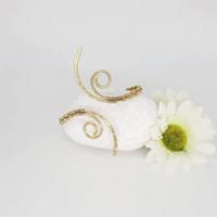 Greek style arm cuff bracelet, German silver top bracelet - Thumbnail 3