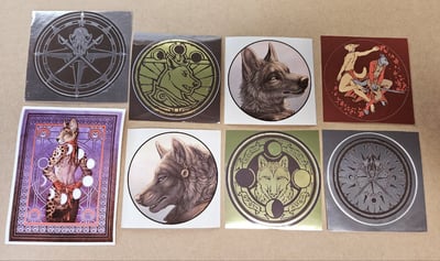 Red Lantern Sticker Set