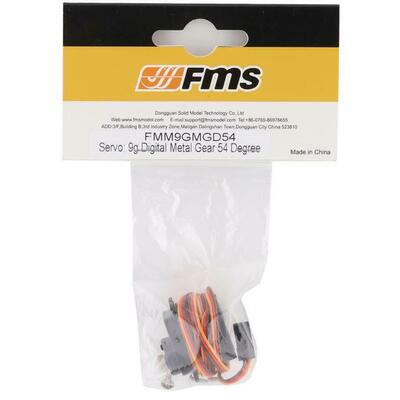 Fms fmmser9gmgd54e 9g digital metal gear 54degree micro servo  