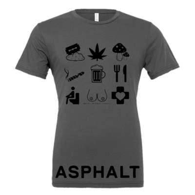 Unisex - tourist t-shirt black icons