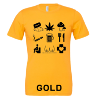 Unisex - Tourist T-Shirt Black Icons - Thumbnail 4