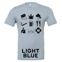 Unisex - Tourist T-Shirt Black Icons - Thumbnail 6