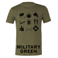 Unisex - Tourist T-Shirt Black Icons - Thumbnail 8