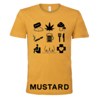 Unisex - Tourist T-Shirt Black Icons - Thumbnail 9