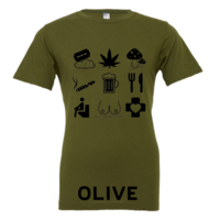 Unisex - Tourist T-Shirt Black Icons - Thumbnail 11