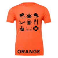 Unisex - Tourist T-Shirt Black Icons - Thumbnail 12