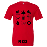 Unisex - Tourist T-Shirt Black Icons - Thumbnail 14