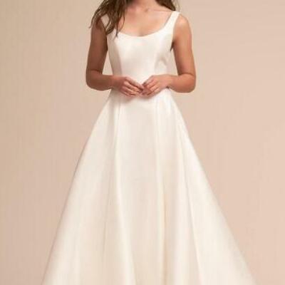 Elegant fashion mermaid sleeveless high quality satin bridal dresses wedding gowns